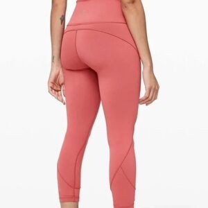 Lululemon Lululemon In Movement Tight 25" leggings Coral/Pink/Orange